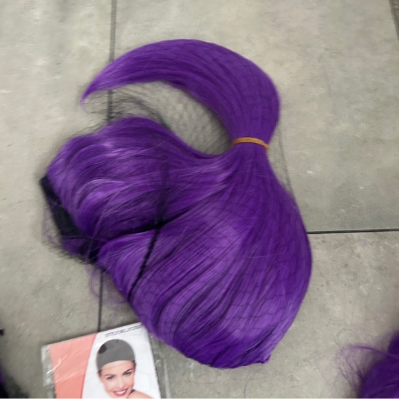 NEW Rumi K pop demon hunters huntrix purple braid wig anime cosplay halloween - Picture 4 of 5